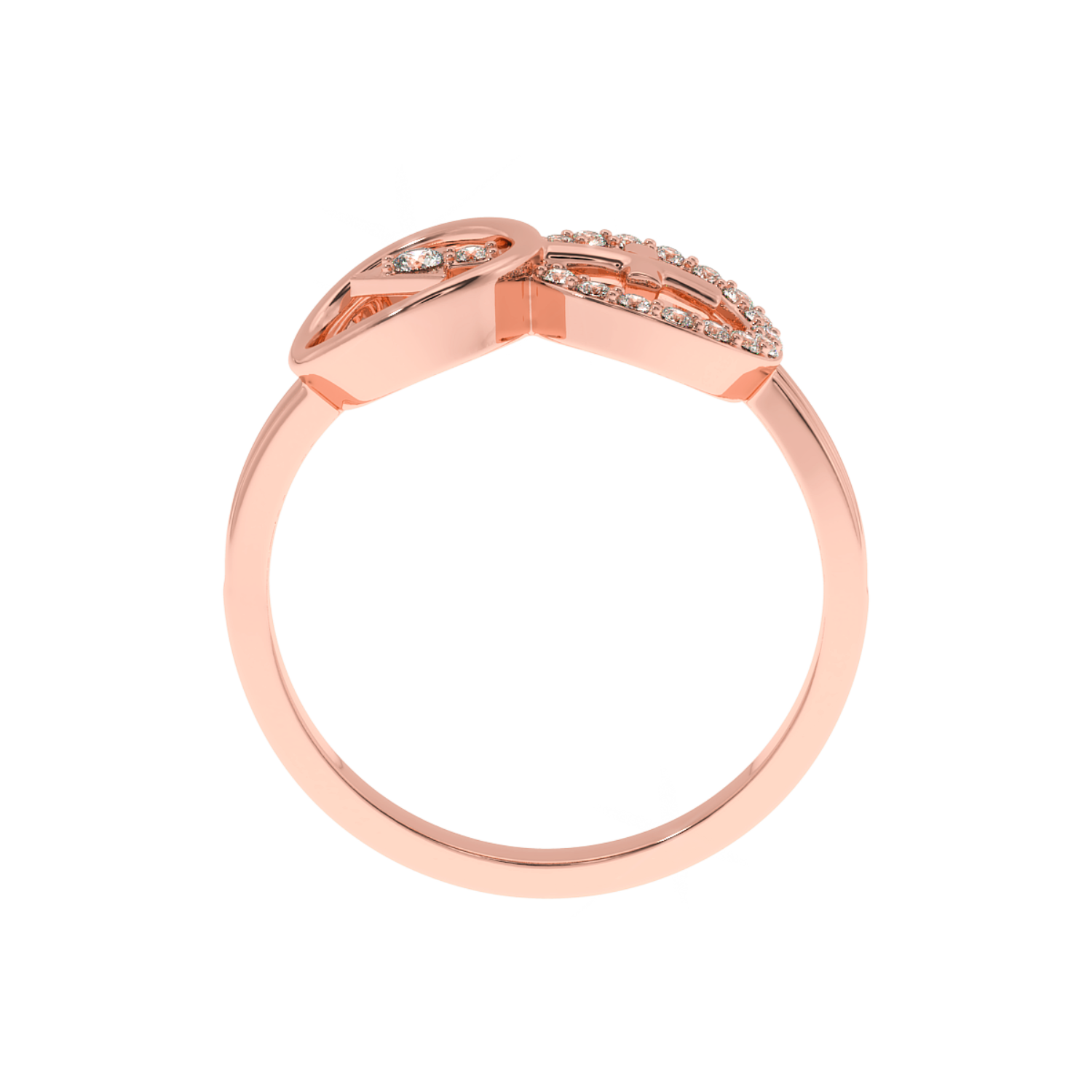 Buy 0.15Ct Faith & Direction Diamond Ring | SolitaireKart